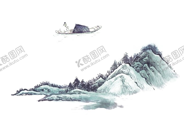 编号：78774210220756268653【酷图网】源文件下载-古典中国风山水墨画免抠图