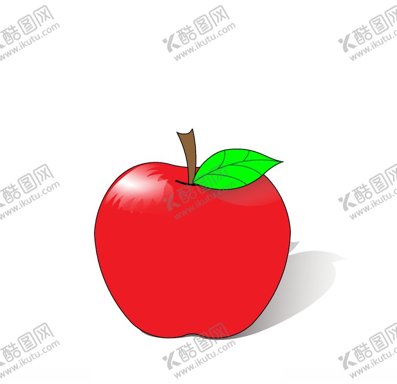 编号：66015004300442188962【酷图网】源文件下载-红色苹果矢量图