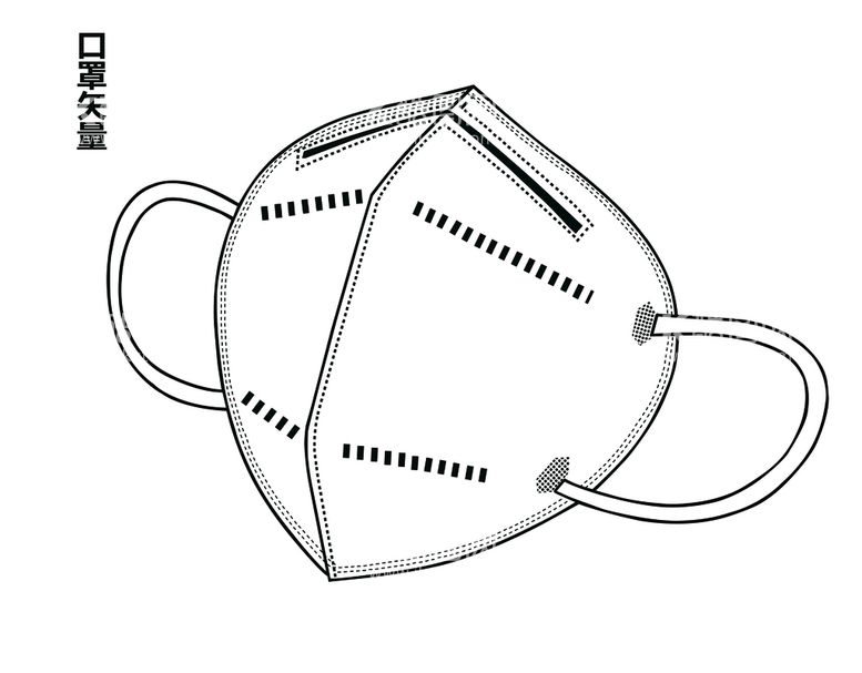 编号：19523010061850367645【酷图网】源文件下载-矢量口罩