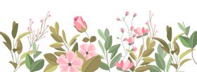 免扣卡通花卉
