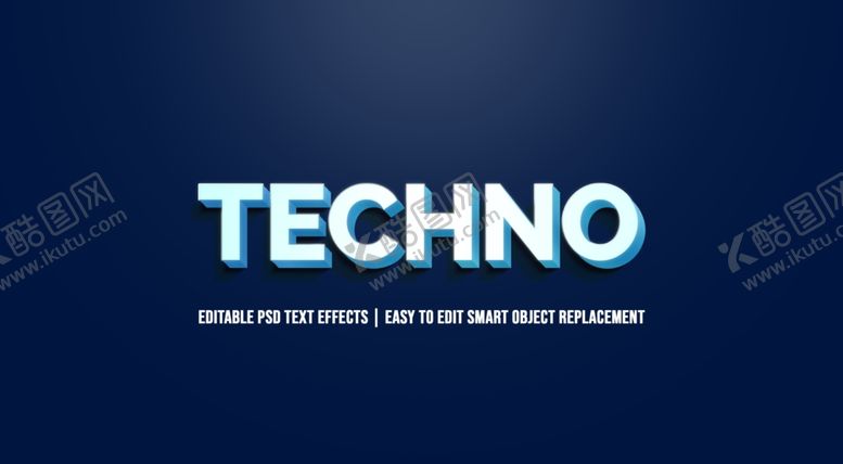 编号：65994009131419486418【酷图网】源文件下载-字体样式蓝底白字阴影效果