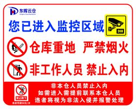 仓库重地监控区严禁烟火
