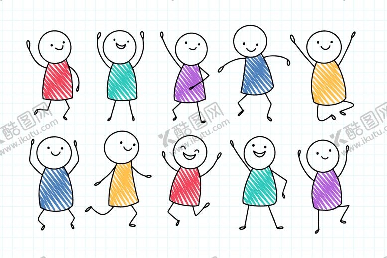 编号：53496812081116471534【酷图网】源文件下载-火柴人插画