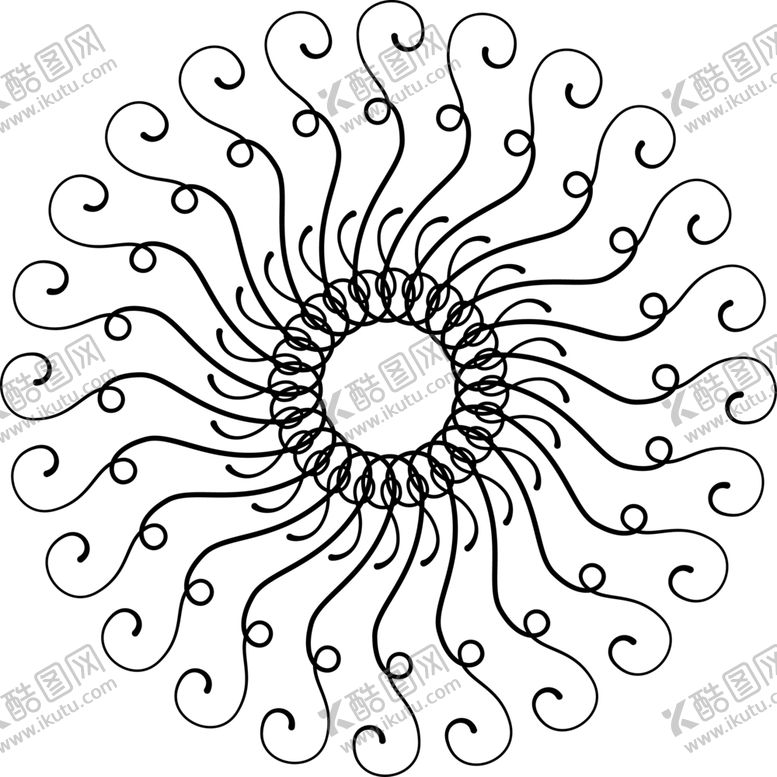 编号：23763009091513212039【酷图网】源文件下载-八爪鱼纹路图