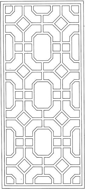 镂空花图案