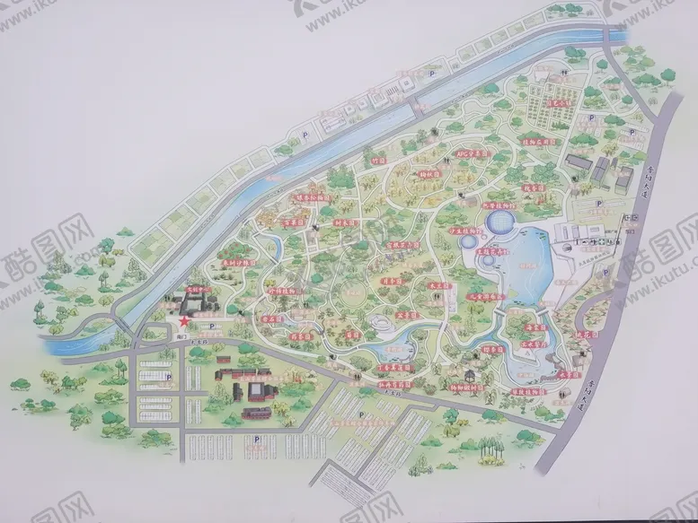 编号：16074509220242202813【酷图网】源文件下载-太原植物园导览图