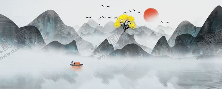 编号：56787210200338091515【酷图网】源文件下载-水墨山水
