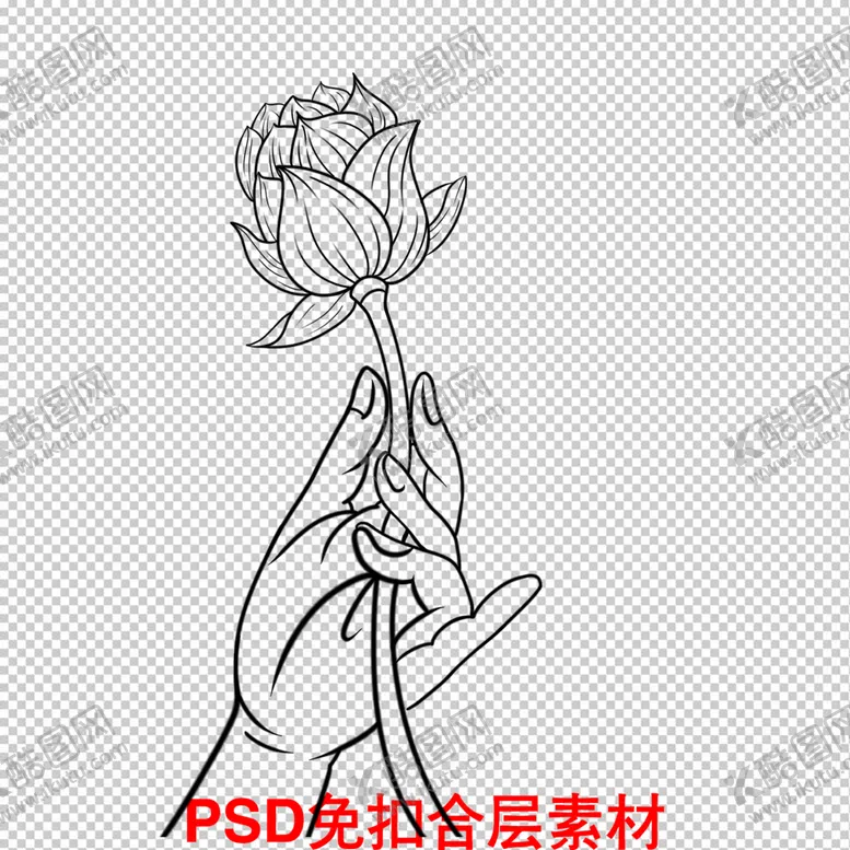 编号：35169209150354282849【酷图网】源文件下载-手持莲花