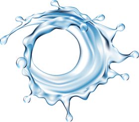 水花分子美容素材四溅图案