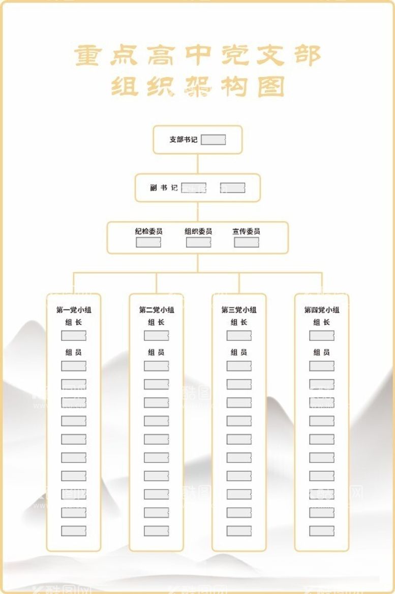 编号：58486312020006183772【酷图网】源文件下载-组织架构图