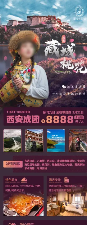 西藏旅游长图