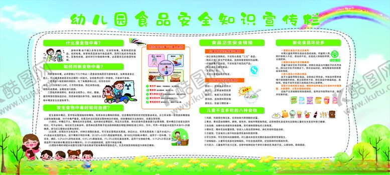 编号：62324811212119599996【酷图网】源文件下载-幼儿园食品安全知识宣传栏