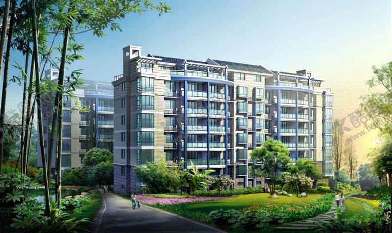 编号：63806810290951351272【酷图网】源文件下载-商业小区绿化