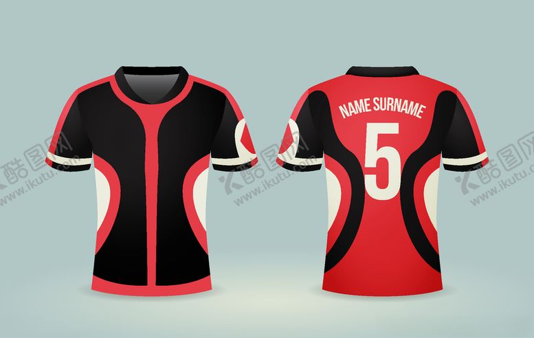 编号：66410009220804057444【酷图网】源文件下载-世界杯足球队服运动服T恤设计