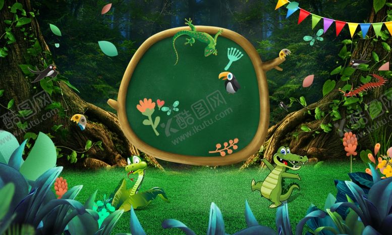 编号：64253710161440532909【酷图网】源文件下载-海底世界动漫背景图