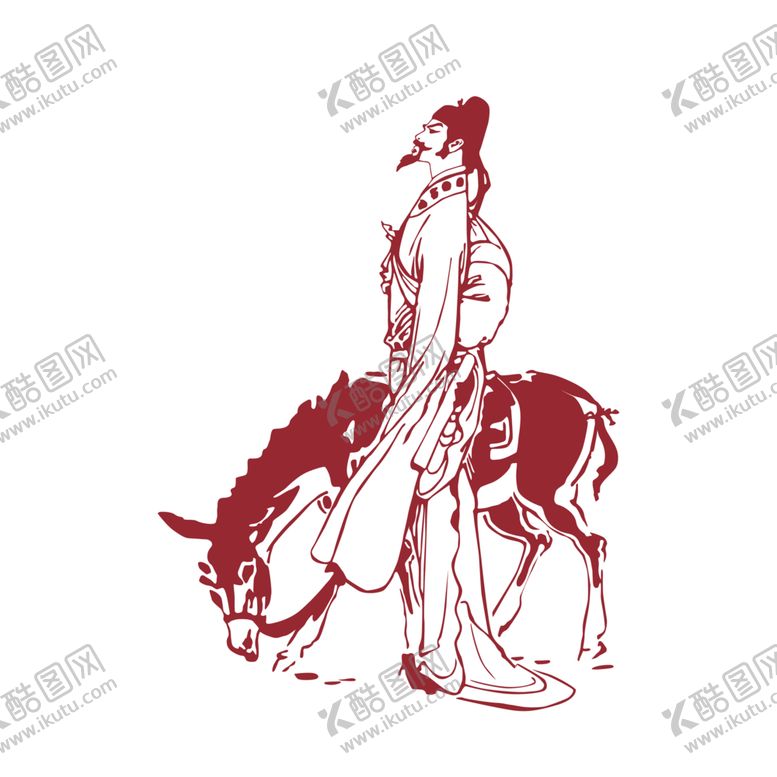 编号：19765210222312448140【酷图网】源文件下载-国学人物插画