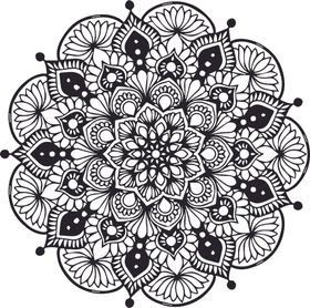 曼陀罗花纹