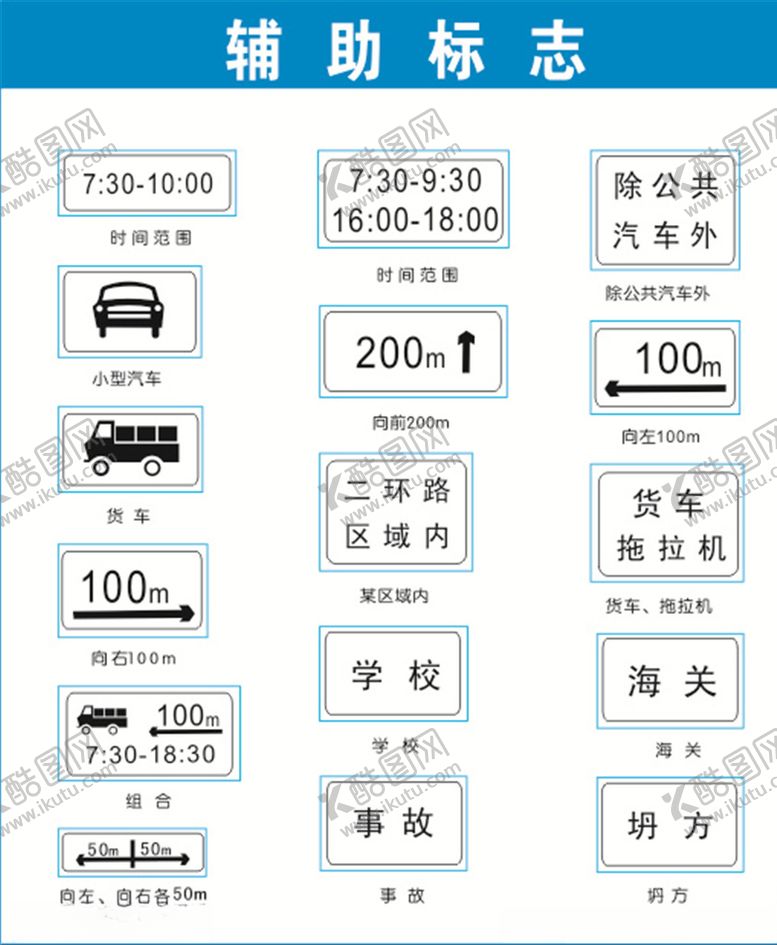 编号：58583607061135399048【酷图网】源文件下载-各类辅助标志提醒
