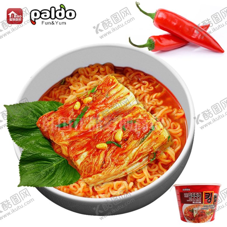 编号：89434910140632219622【酷图网】源文件下载-八道辣白菜拉面韩国方便面