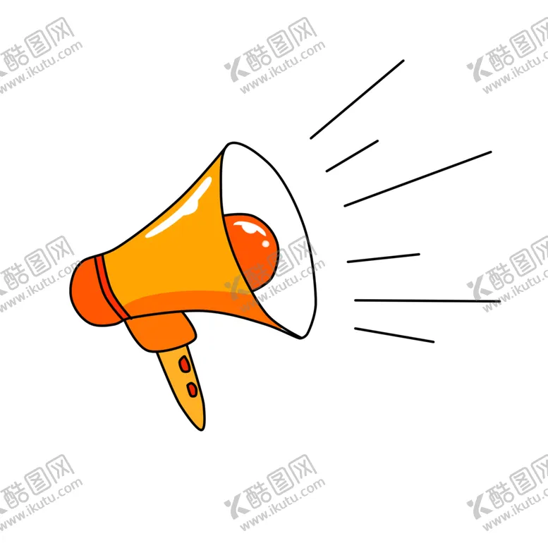 编号：32443906171152376627【酷图网】源文件下载-喇叭宣传促销卡通海报素材