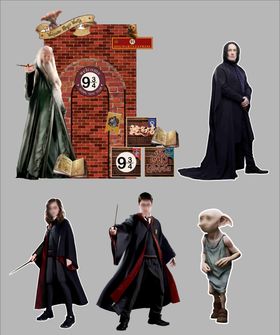 哈利波特魔法美陈堆头