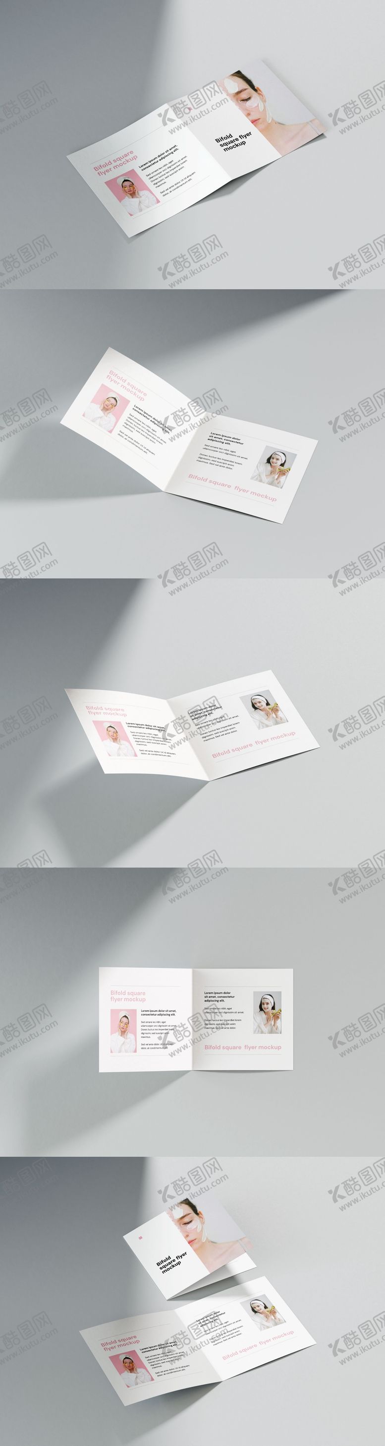 编号：98500706151633455130【酷图网】源文件下载-高质量方形两折页样机