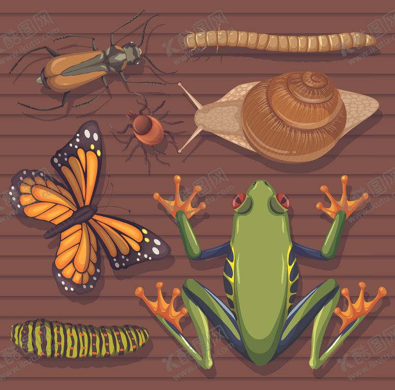 编号：91948809180906058285【酷图网】源文件下载-卡通昆虫