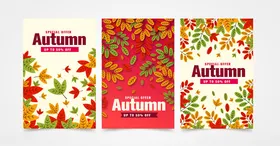 秋季主题装饰卡片设计