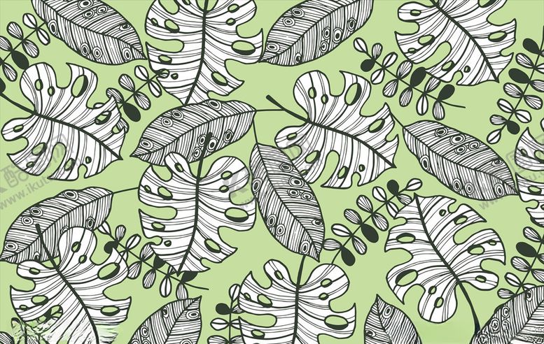 编号：45988009281402212342【酷图网】源文件下载-线条矢量手绘花草植物