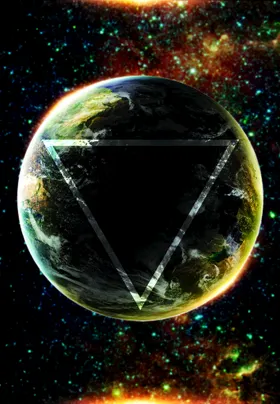 创意星空合成海报图片外太球掌中球