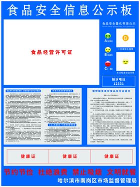 食品安全信息公示板