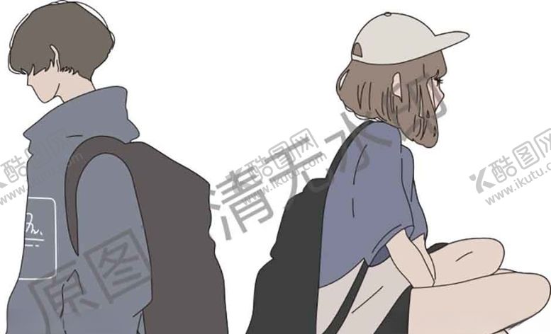 编号：56278405021313277194【酷图网】源文件下载-矢量手绘情侣班服图案印花设计