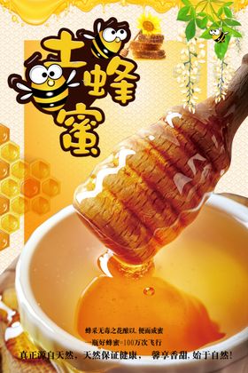 大气简洁蜂蜜土蜂蜜海报