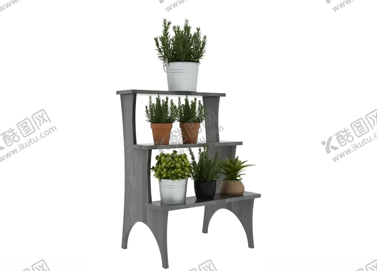 编号：53359504150240179552【酷图网】源文件下载-植物架子3d模型
