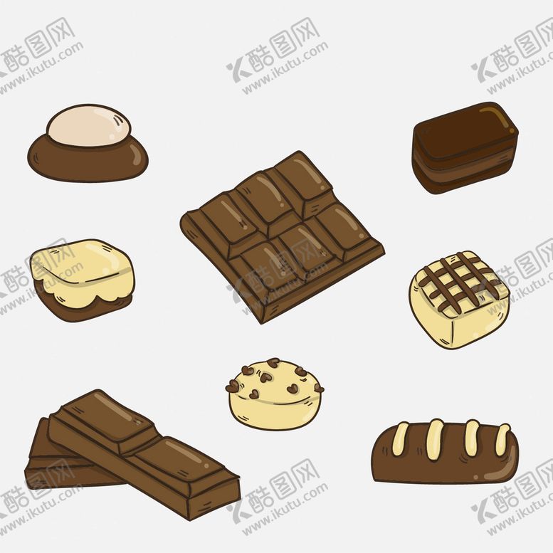 巧克力牛奶甜食制品