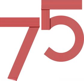 线条75周年数字