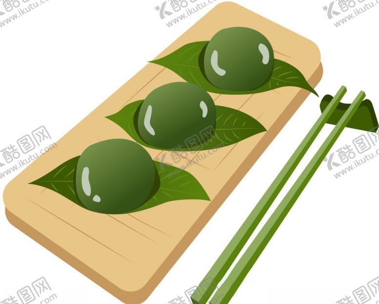 编号：31642807131919512360【酷图网】源文件下载-手绘青团插画图片