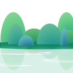 绿色山水