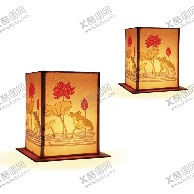 编号：59364202090454418603【酷图网】源文件下载-荷花古典灯素材