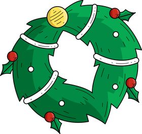 圣诞花环免抠图