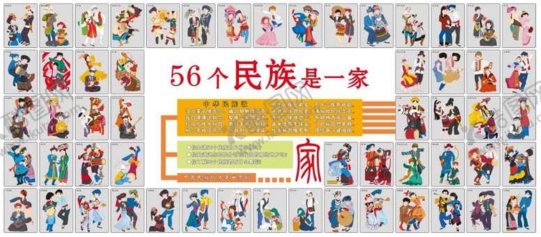 编号：51096810041406102840【酷图网】源文件下载-56个民族