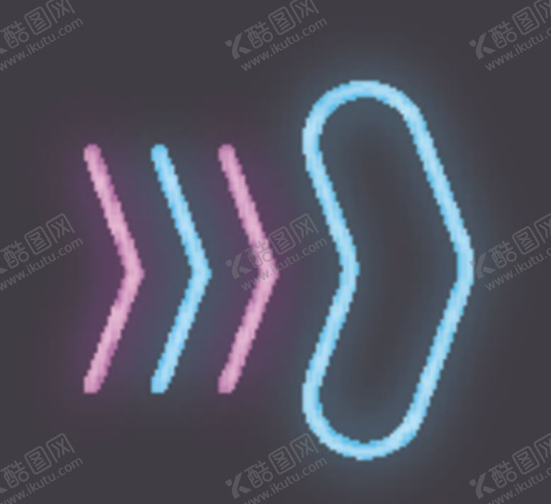 编号：48842206261110302500【酷图网】源文件下载-霓虹灯箭头