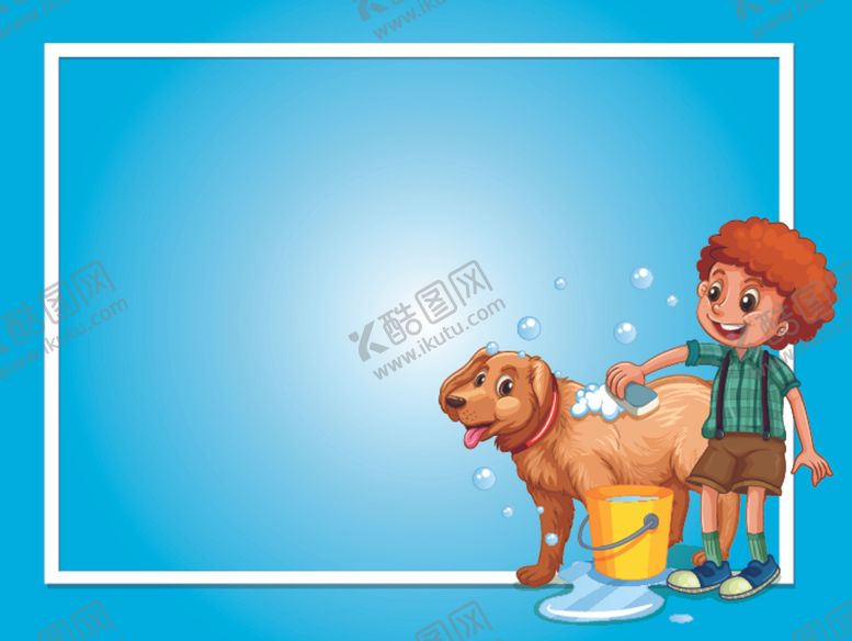 编号：23306106302229513647【酷图网】源文件下载-卡通学生和文本框