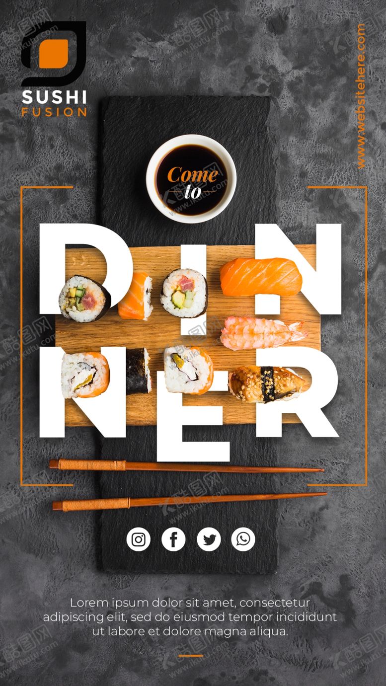 编号：37595309132048477269【酷图网】源文件下载-寿司店H5模板