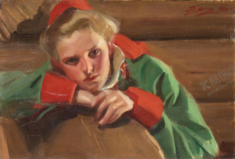 编号：65805309191813015134【酷图网】源文件下载-人物形象装饰油画