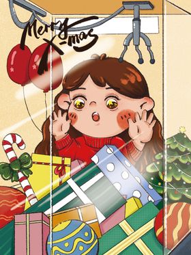 圣诞节嘉年华展板元素设计