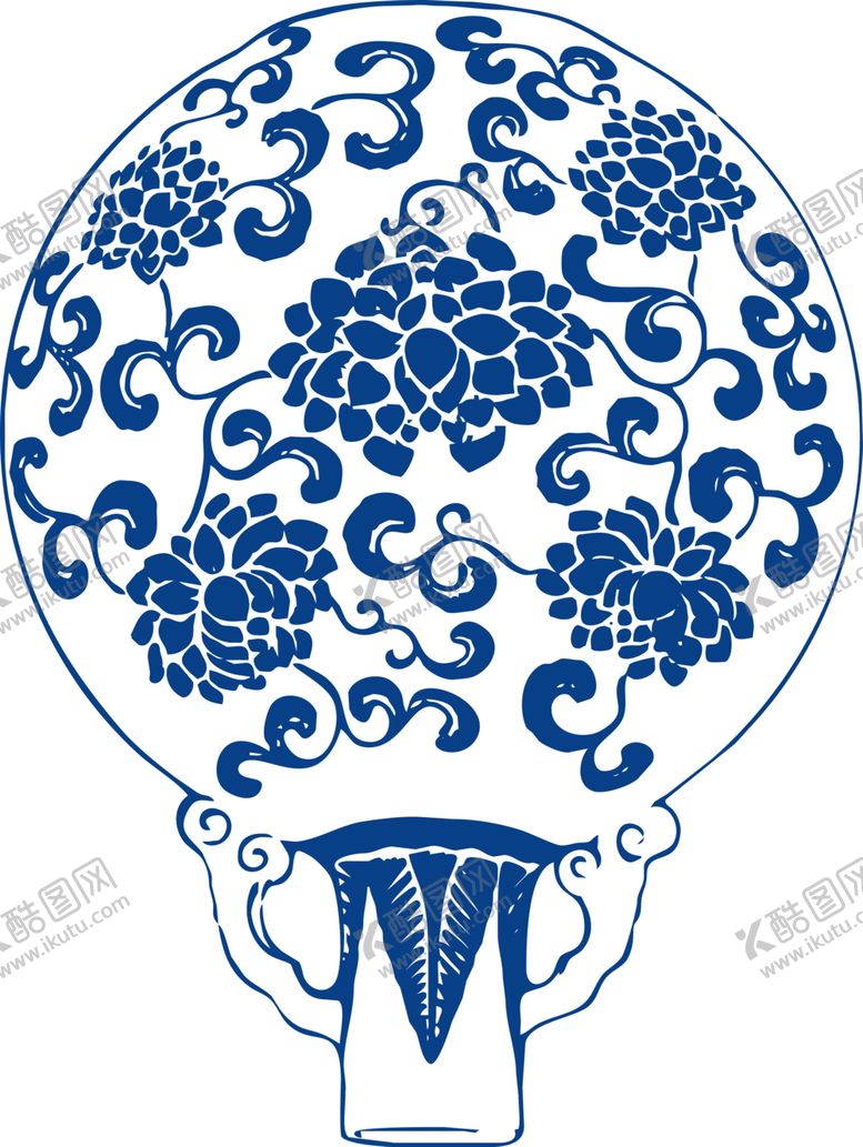 编号：45189109111523058690【酷图网】源文件下载-青花瓷图案