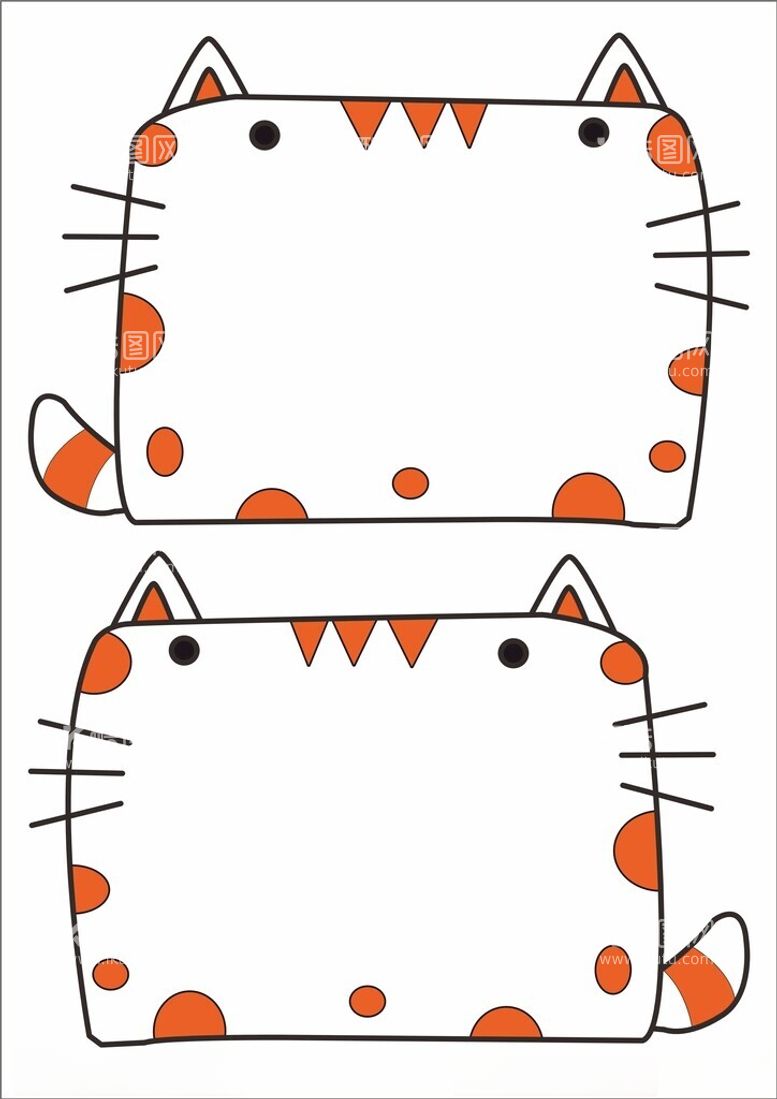 编号：14847502241748316635【酷图网】源文件下载-猫咪手绘边框