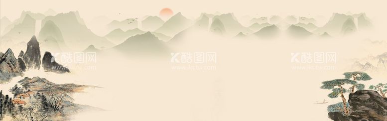 编号：24387510111500508956【酷图网】源文件下载- 手绘古风插画背景图片