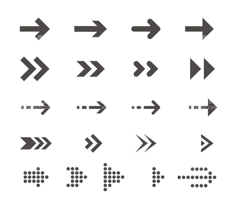 编号：64254911290740565318【酷图网】源文件下载-箭头矢量图标